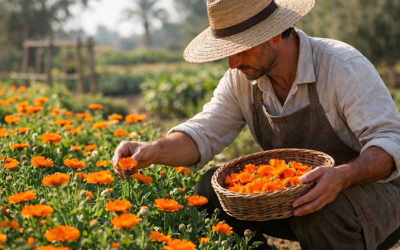 Les prix du calendula égyptien progressent légèrement sur une demande d’exportation ferme