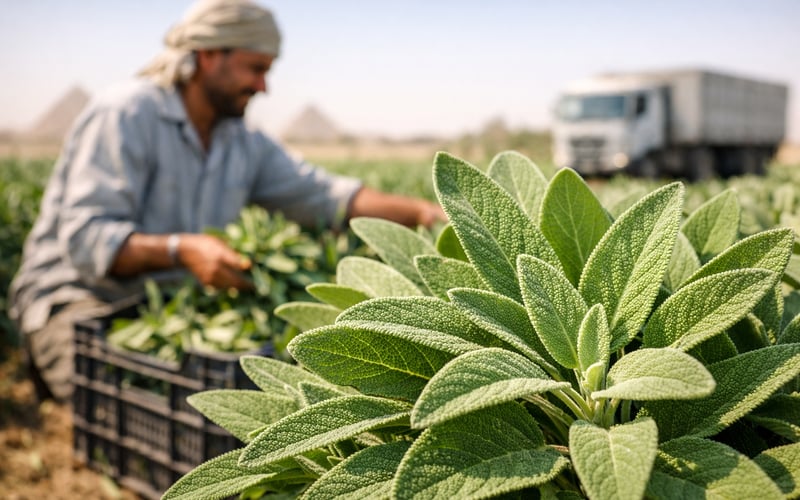 Egyptian Sage FOB Cairo Flat as Weather Stays Hot and Logistics Risk Rises