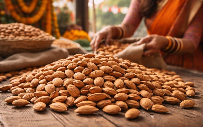 Indian Festive Buying Lifts Almond Prices as California Crop Tightens