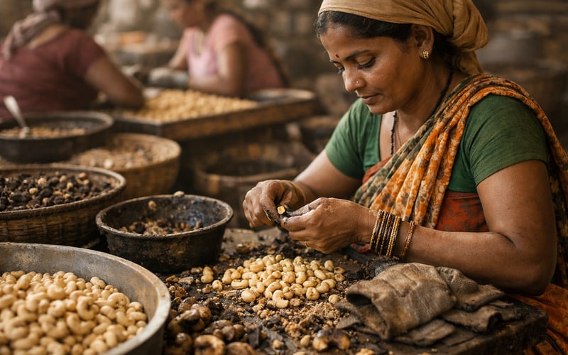 Indische Cashewkerne halten sich stabil, da der Monsun wiederbelebt wird und Vietnam stark bleibt