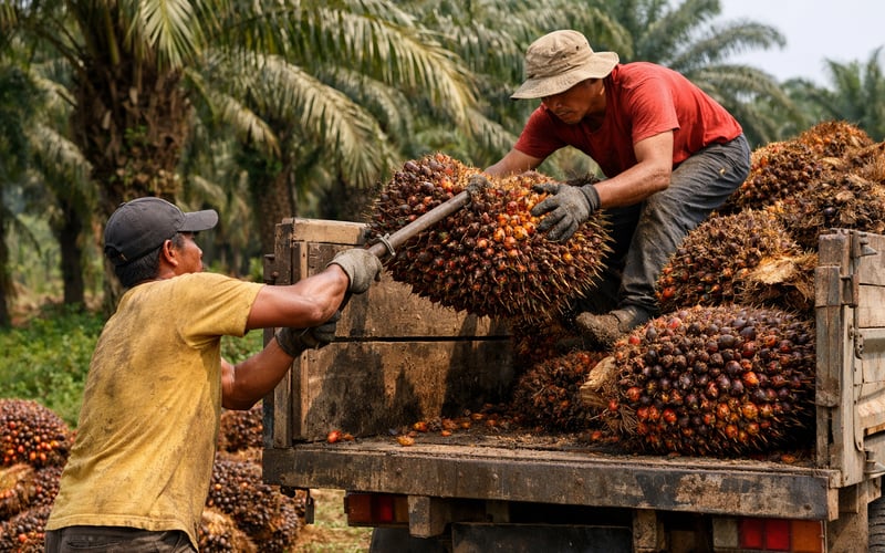 Palm Oil Firm on Crude Rally but Capped by Weak Exports and Demand
