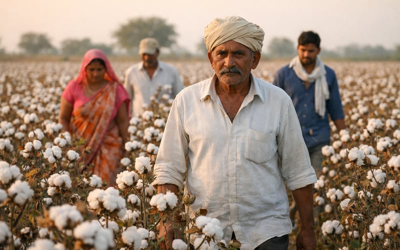 India Cotton Firm as CCI Hike and Lower Northern Acreage Tighten Outlook