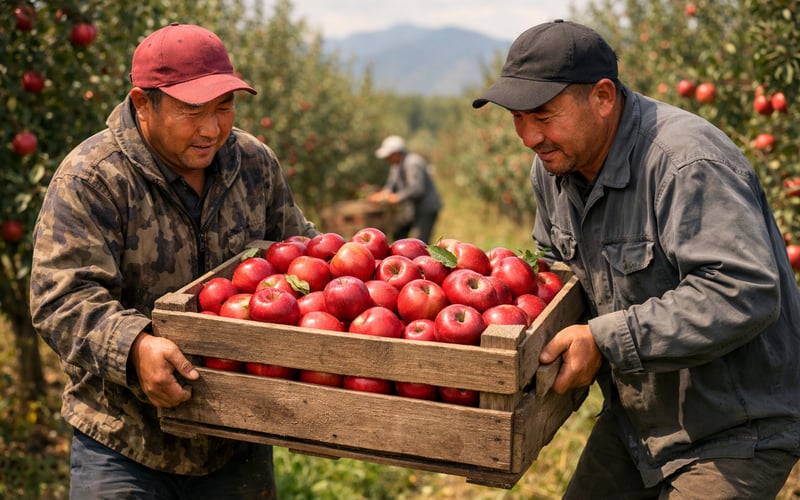 China Tightens Its Grip on Kyrgyzstan’s Apple Market as Imports Surge