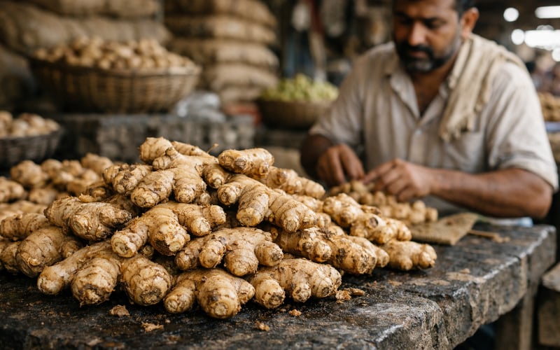 Tight Global Ginger Supply Keeps Indian Dry Market Firm Despite Softer Fresh Prices