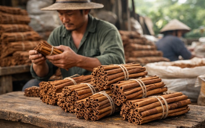 Cinnamon Prices Ease Slightly as Monsoon Progress and Vietnam Exports Shape Sentiment
