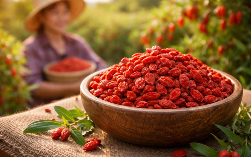 Chinese Goji Berries: Stable EU FCA Prices as Harvest Winds Down
