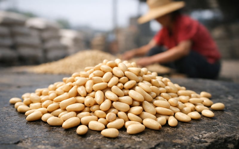 Stable FOB Pine Nut Prices in Dalian Amid Hot, Humid Weather