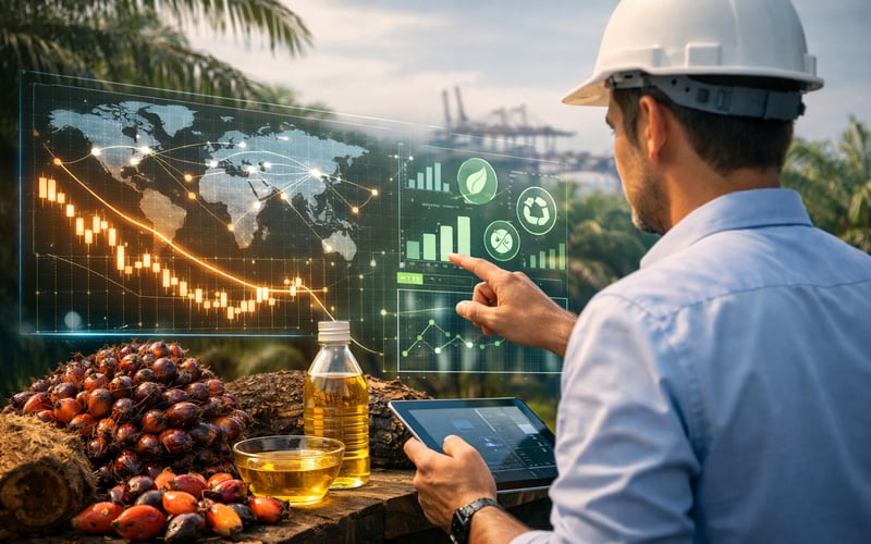 Palm Oil Slips to Two‑Week Low as Malaysian Stocks Climb to Eight‑Month High