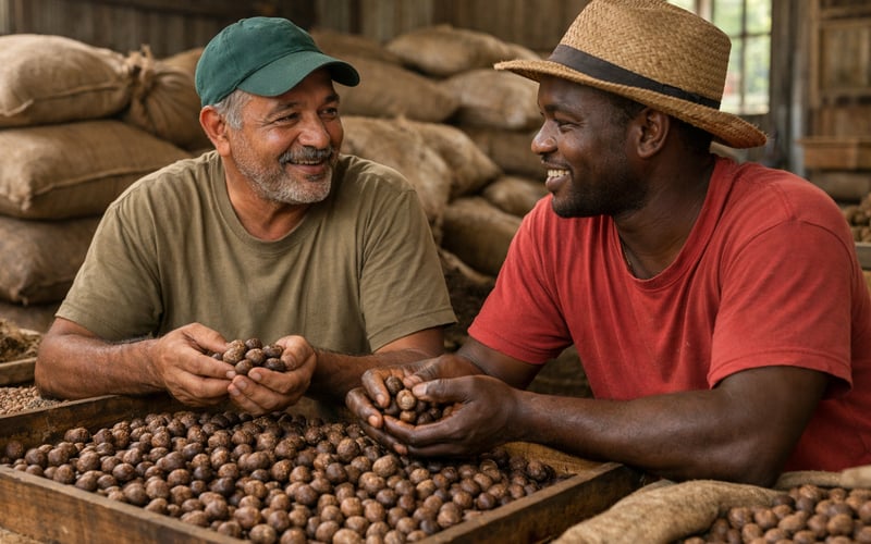 Indian Nutmeg FOB New Delhi Softens Slightly as Monsoon Limits Nearby Upside