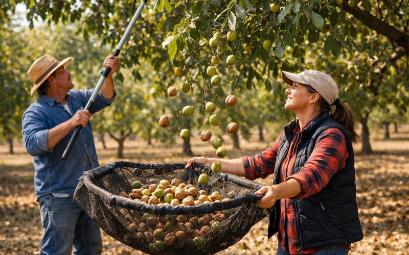 Walnut Market Firms as US In‑Shell Exports Surge and Kernels Hold Steady