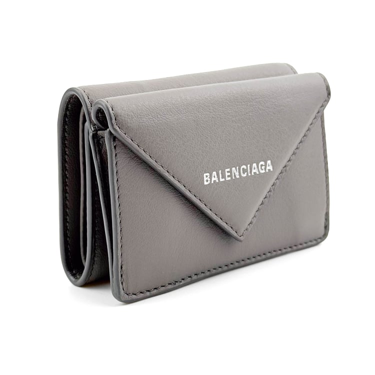 Balenciaga Balenciaga Papier Mini Wallet Gray