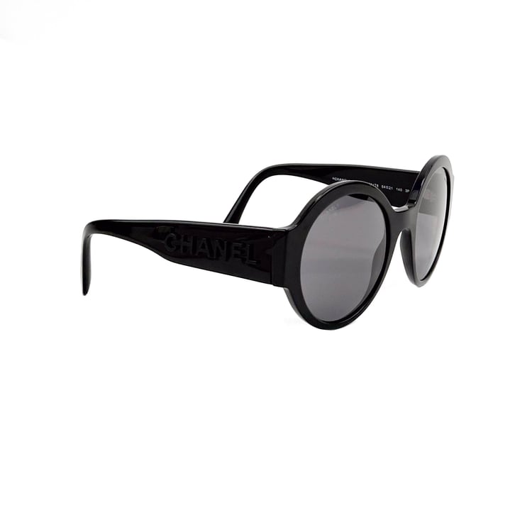 Chanel Round Black Sunglasses - IMG_0388.jpg