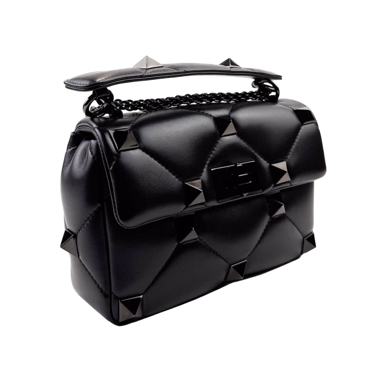 Valentino Garavani Roman Stud Shoulder Bag - IMG_8975.jpg