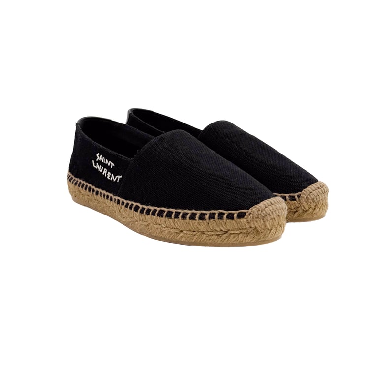Saint Laurent Black Canvas Espadrilles – Size 36.5 - IMG_0335.jpg