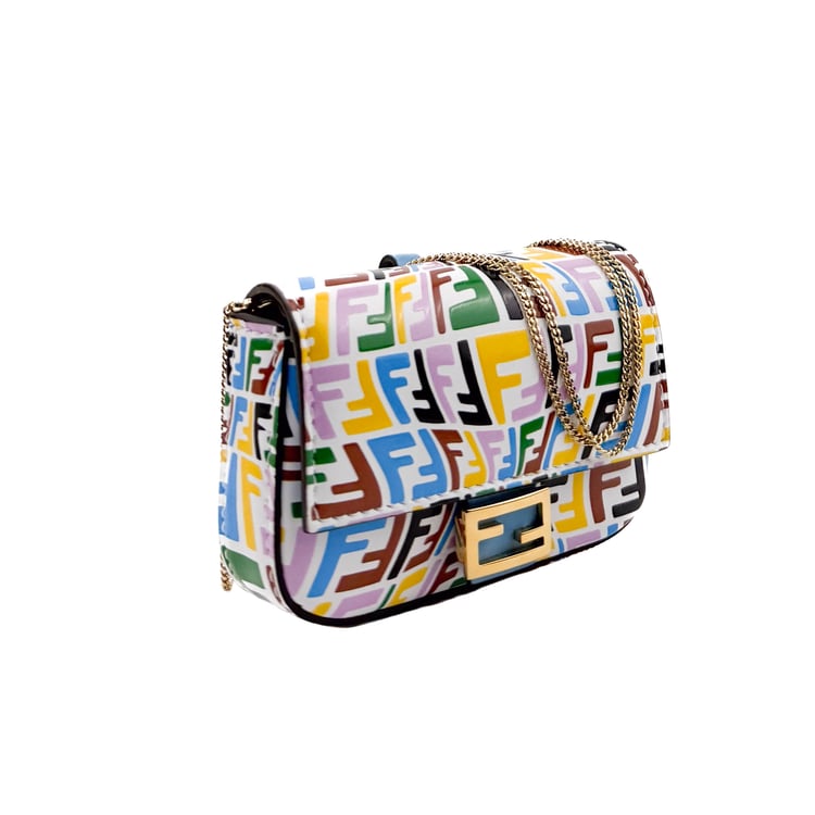 Fendi Nano Baguette Multicolor Logo Mini Charm Bag - IMG_0189.jpg