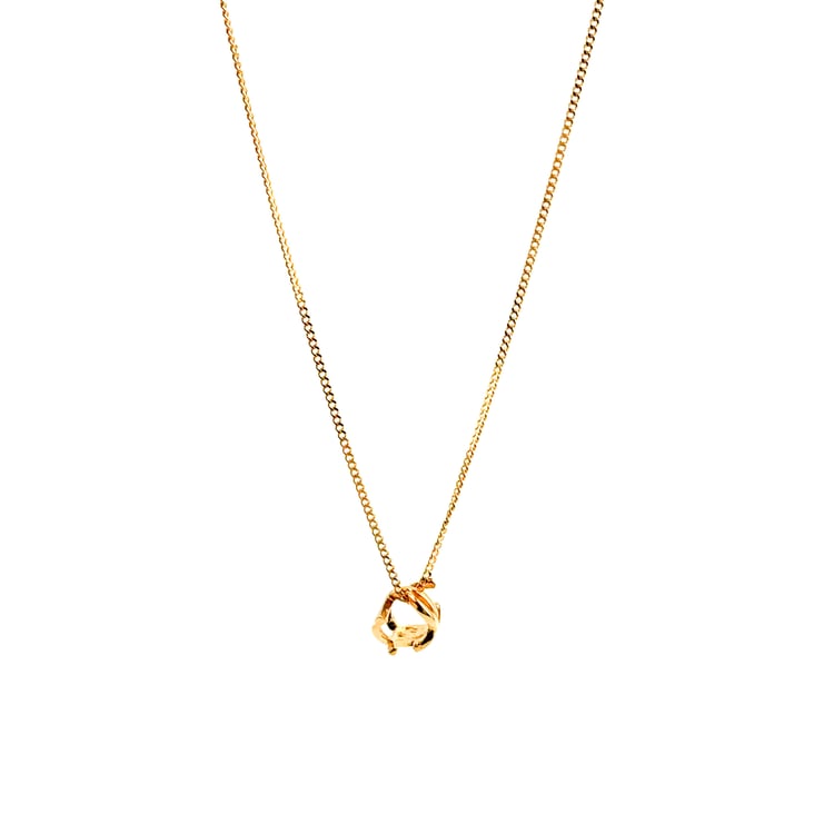 Saint Laurent Paris Interlocked YSL Pendant Necklace in Gold - IMG_0473.jpg