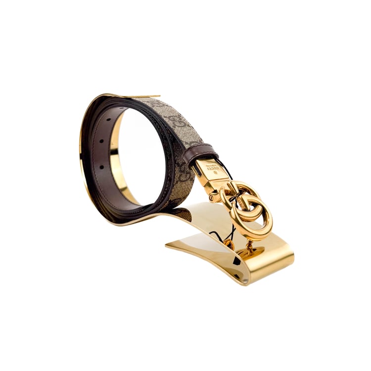 Gucci GG Supreme Canvas Key Holder Belt with Gold Hardware - IMG_0720.jpg