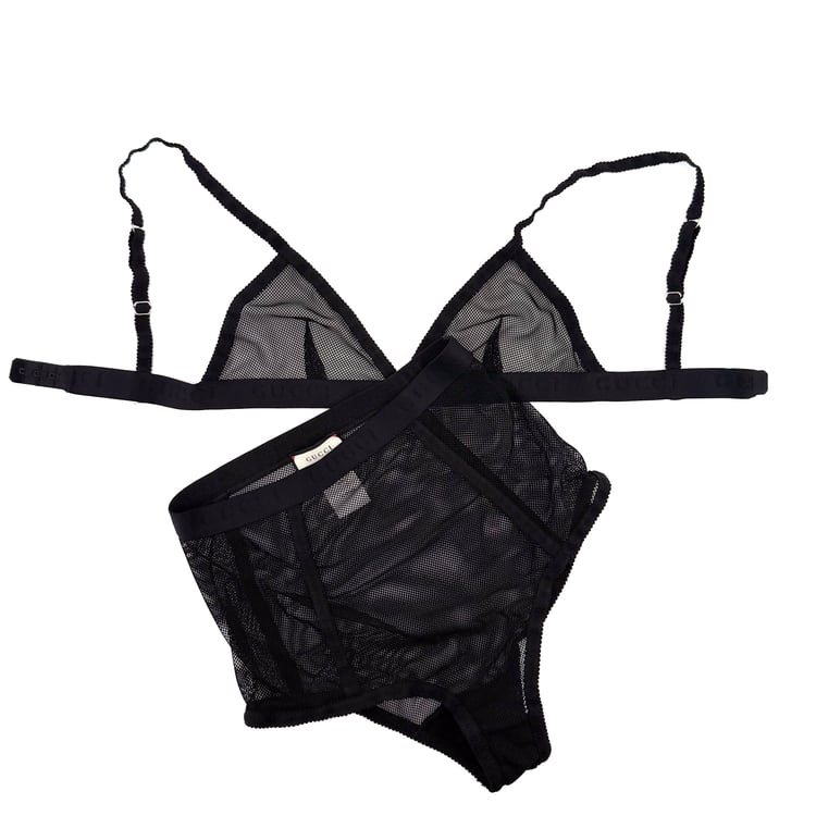 Gucci Gucci Intimo Nero con Logo GG - Misura S
