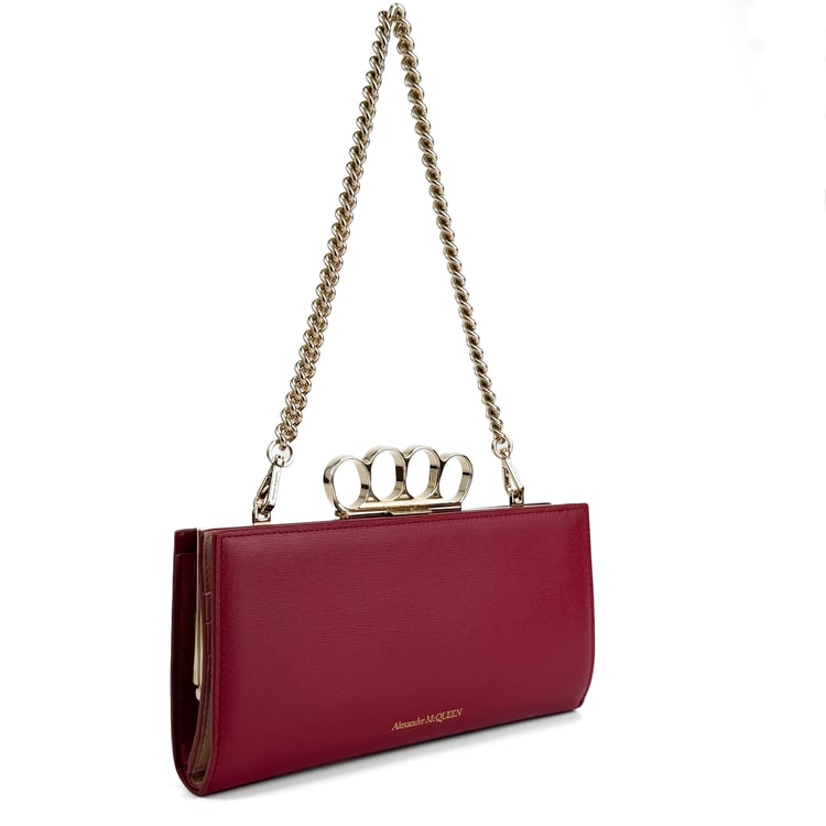 Alexander McQueen Alexander McQueen Skull Four Ring Wallet On Chain