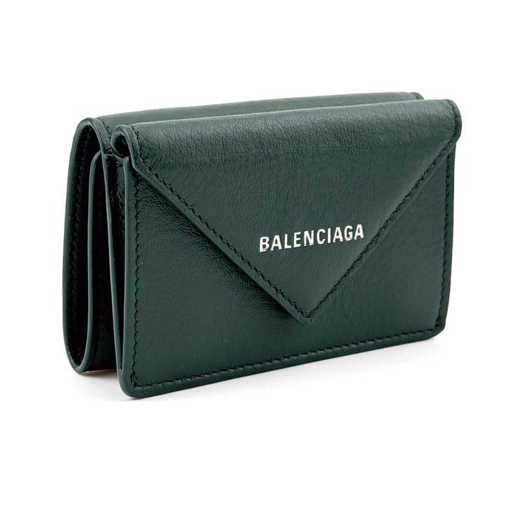 Balenciaga Balenciaga Papier Mini Wallet Green