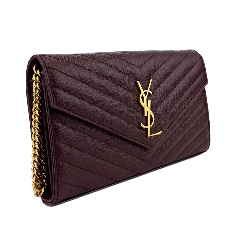 Saint Laurent (Yves Saint Laurent) Cassandre Wallet on Chain - IMG_1472.jpg