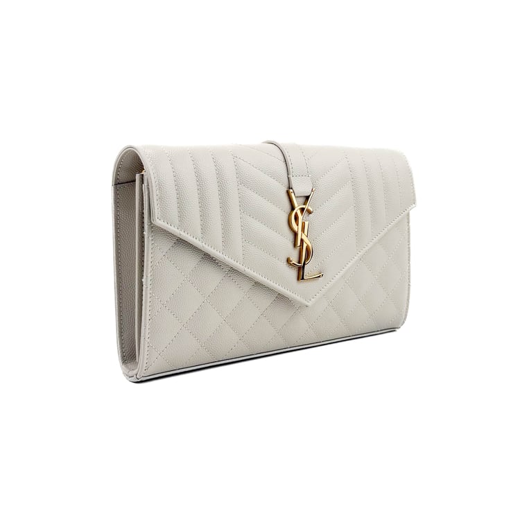 Saint Laurent Uptown White Quilted Wallet on Chain - IMG_9846.jpg