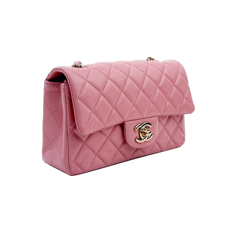 Chanel Classic Flap Pink Lambskin Shoulder Bag - IMG_9512.jpg