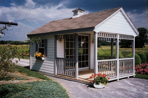 10x16 Gable Shed with Porch for Sale in Virginia