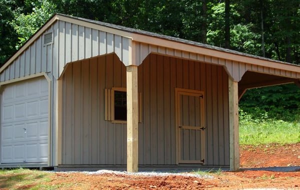 10x20 Quaker Leanto Overhang shed for sale in Virginia