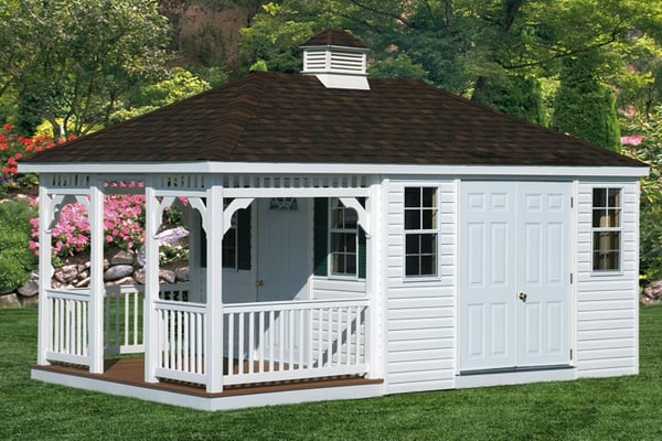 12x18 Vinyl Pool House With Porch for sale in Virginia