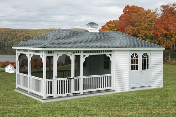 12x24 Vinyl Poolhouse With Screened Porch for sale in Virginia