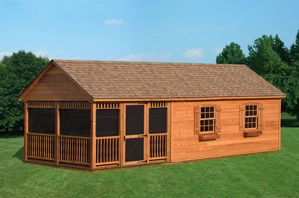 12x28 Cedar Gable A Frame Style Shed for Sale in Virginia