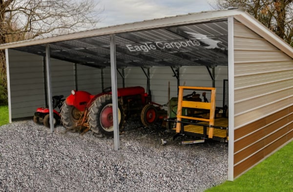15x30x9 6 Metal Loafing Shed 181