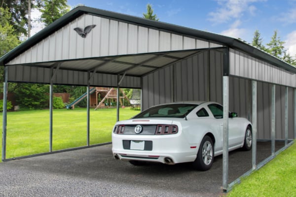 20x20x7 Vertical Carport 81