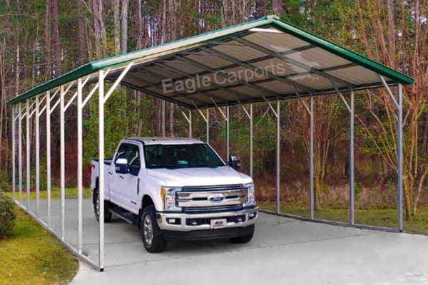 20x35x10 Tall Double Carport 231