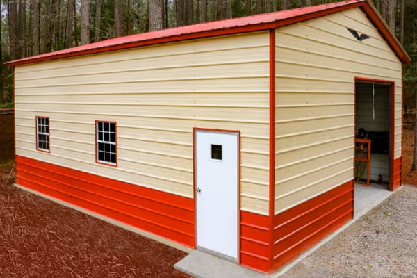 24x30x12 Metal Garage 201