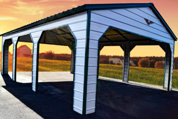 24x30x9 Multi Vehicle Carport 1001