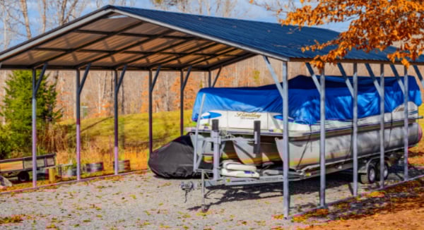 24x30x9 Vertical Roof Boat Cover 61