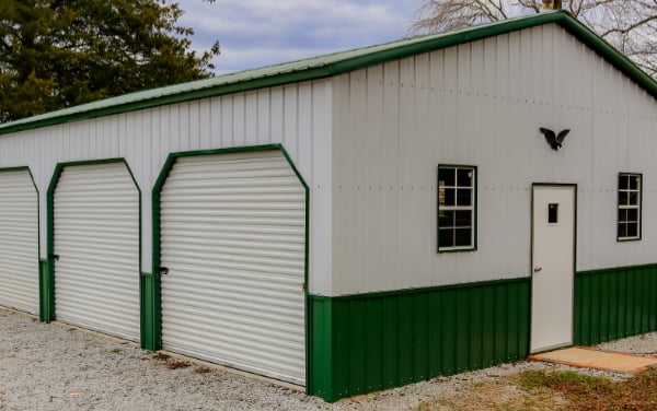 24x35x10 Custom Metal Garage 161