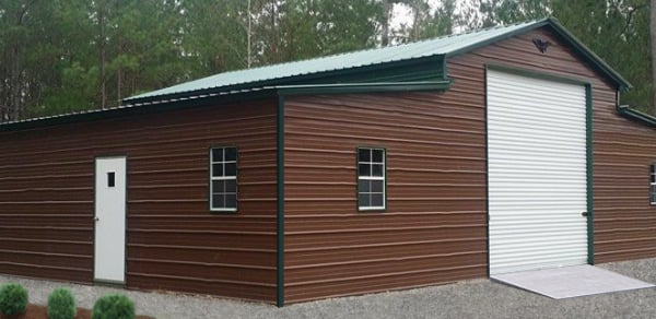 44x30x12 9 Metal Horse Barn 571