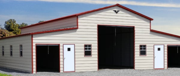 48x40x14 9 Metal Horse Barn 791
