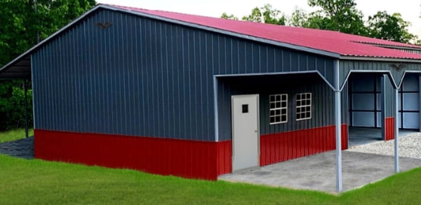 54x50x12 9 Garage With Porch 391