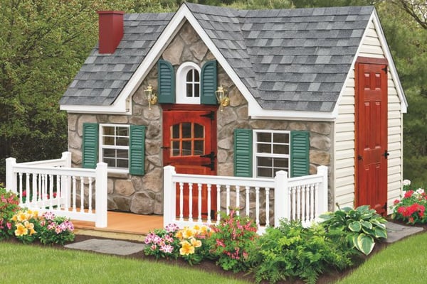 8x12 Vinyl Play House With Stone Front for sale in Virginia