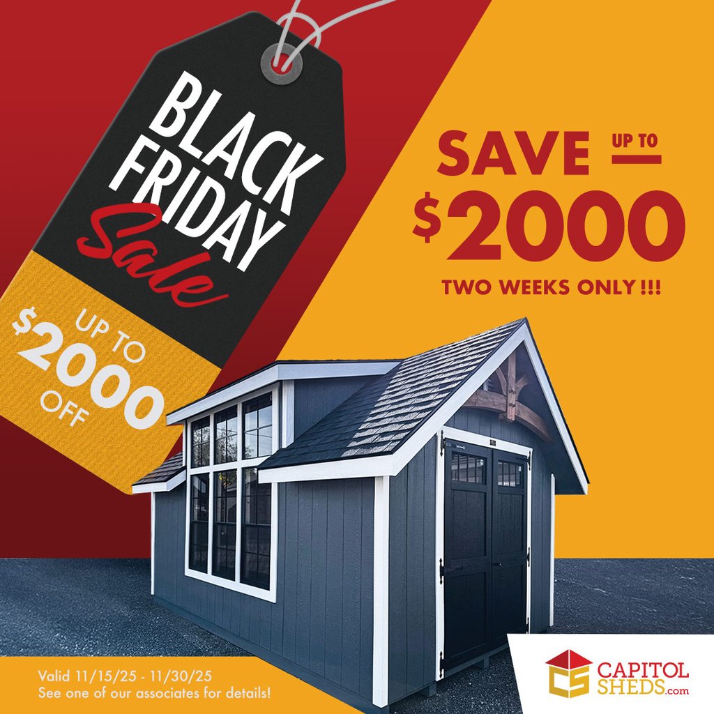 Capitol Sheds Black Friday Sale 1080x1080 Mod