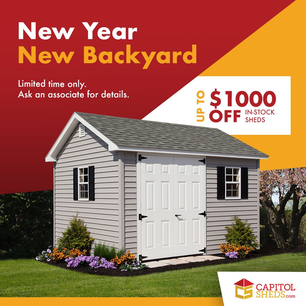 Capitol Sheds 2026 New Year 1080x1080