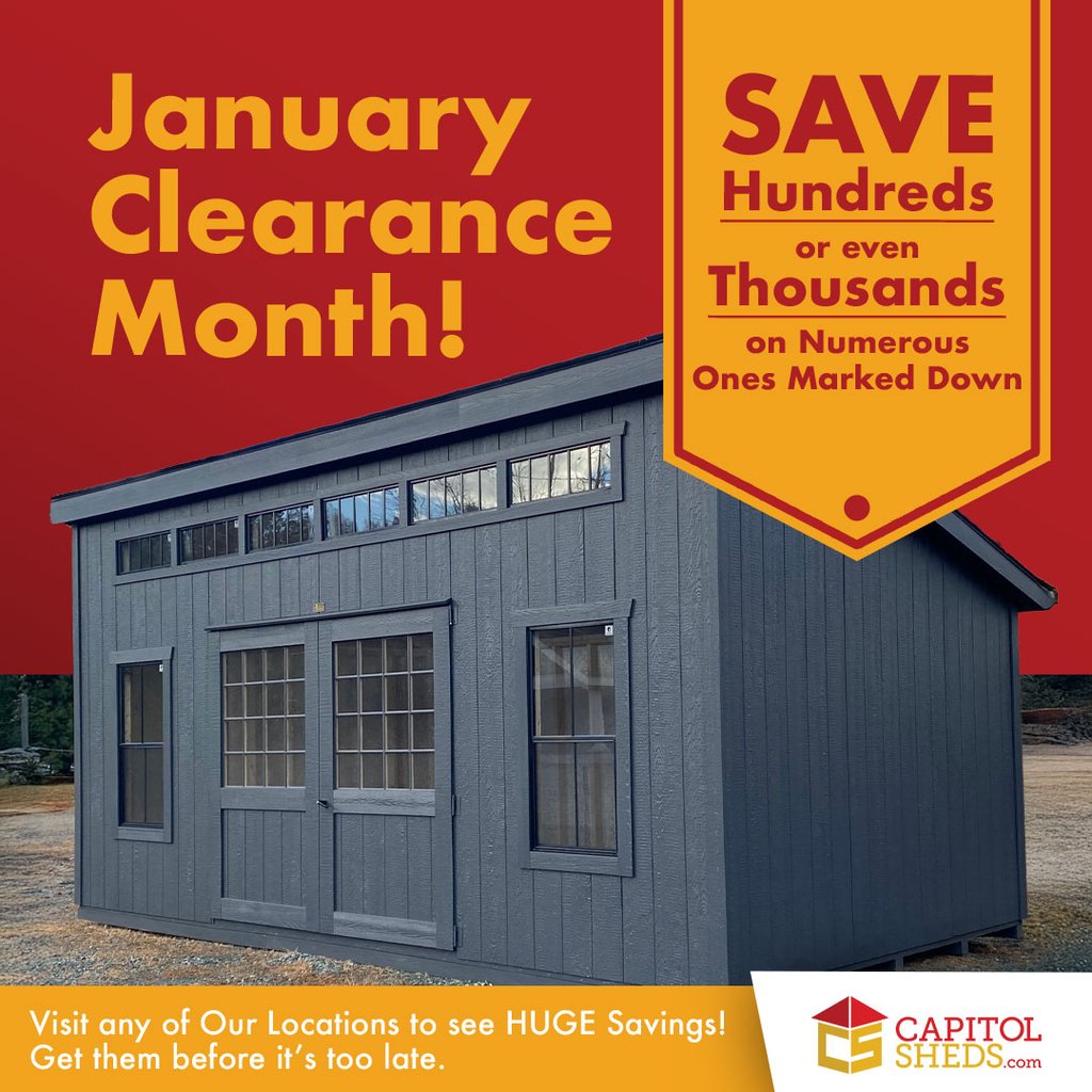 Capitol Sheds Jan Clearence Sale Desktop