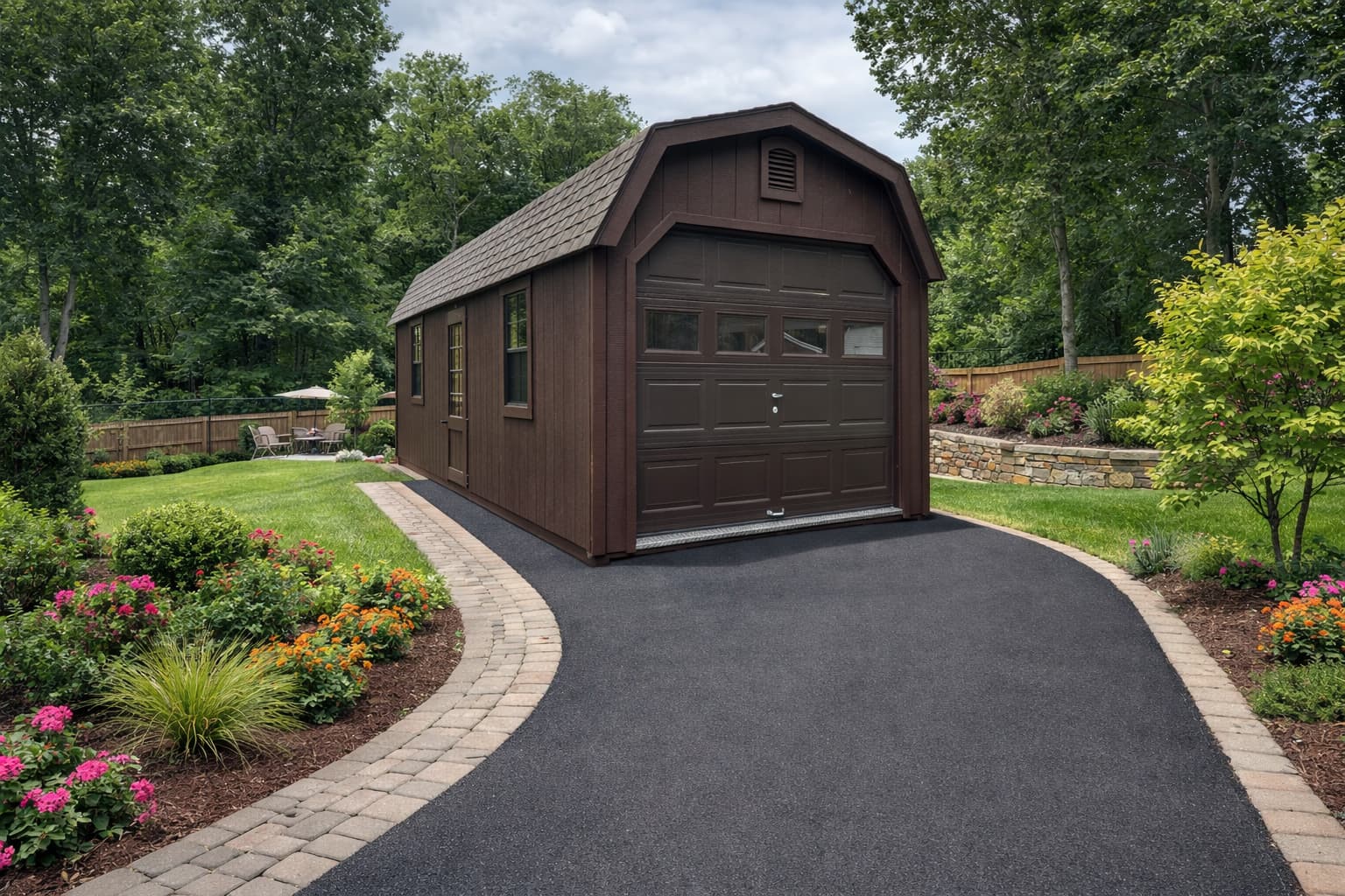 P11869 - 10x25 Colonial Dutch Barn Garage