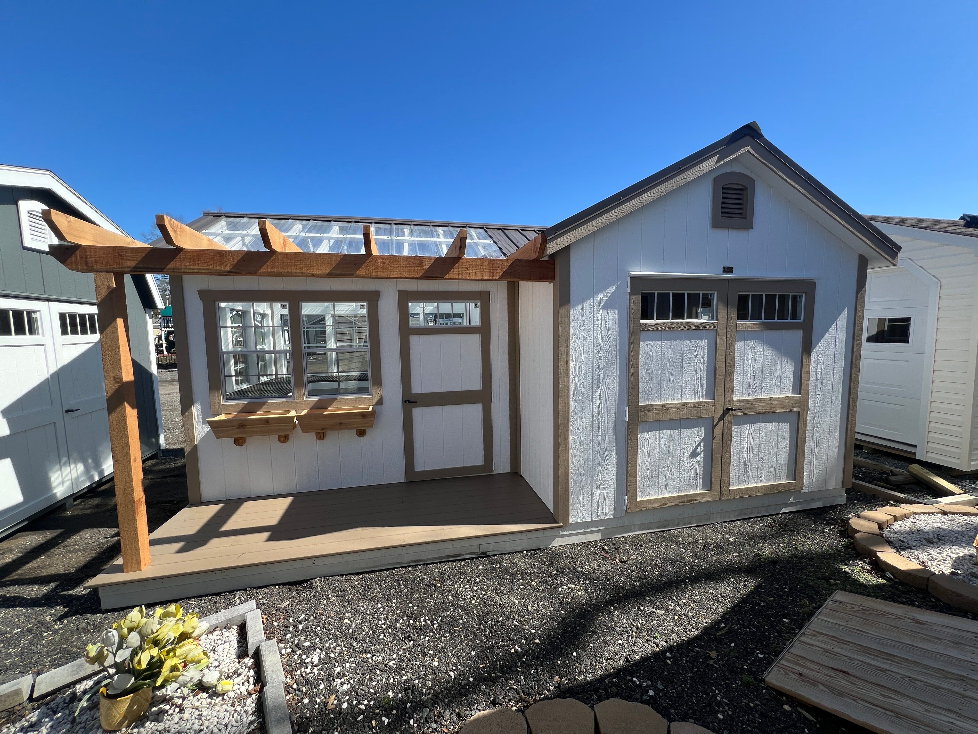 P13091 - 12x20 colonial greenhouse combo