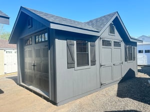 P13196 - 12x20 Victorian A-Frame w/Garage
