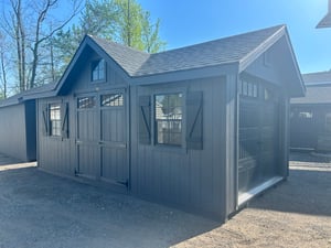 P13197 - 12x20 Victorian A-Frame w/Garage